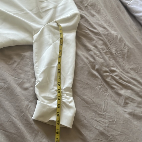 NWOT White Open Front Blazer - Picture 7 of 10